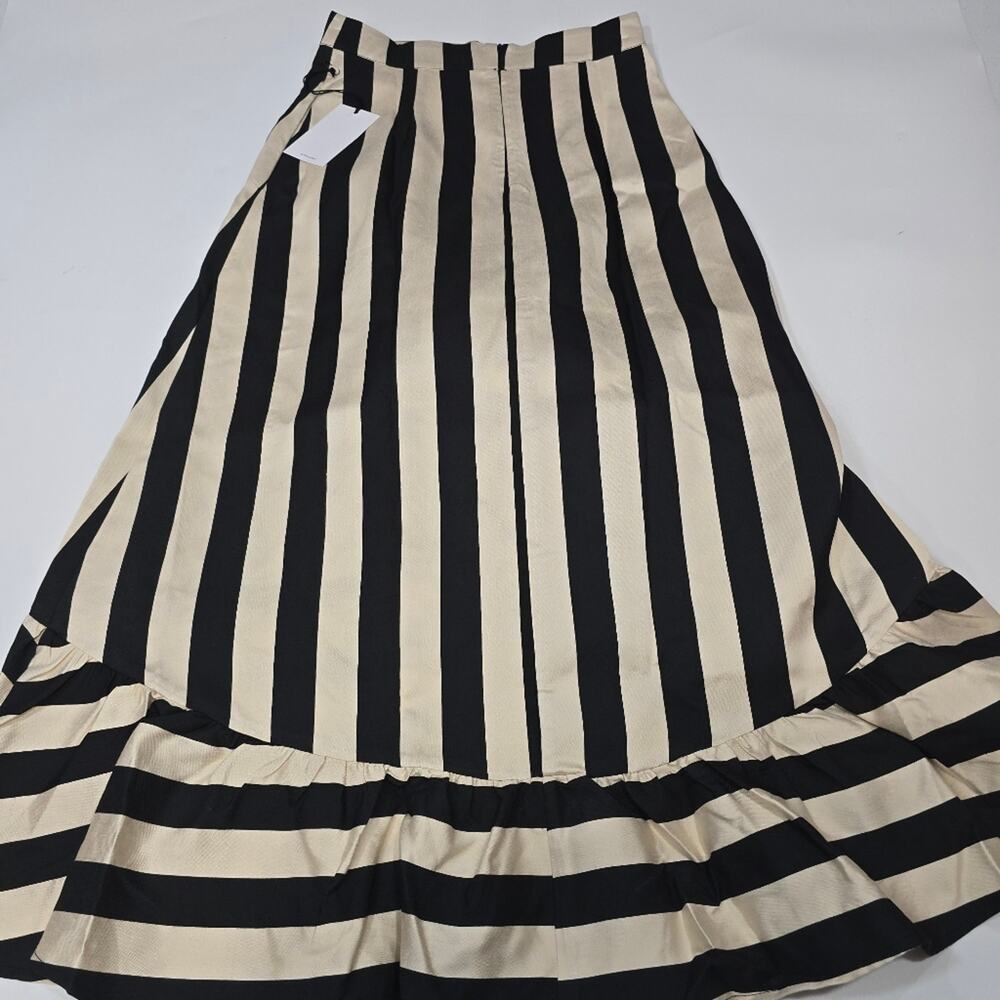 LPA Hi Low Ruffle Skirt in Black & White XS - Picture 12 of 12
